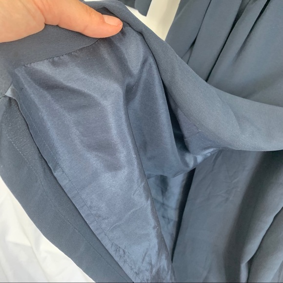 Lacoste Silk Double Breasted Navy Shirt Dress - Picture 5 of 13